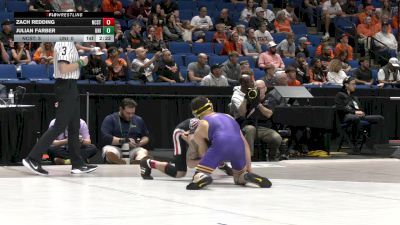 133 lbs Round 1 (16 Team) - Julian Farber, Northern Iowa vs Zach Redding, NC State