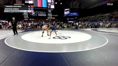 132 lbs Cons. Rd Of 64 - Bridger Stephens, CA vs Santiago Garcia, TX