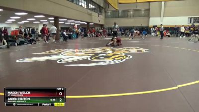 133 lbs Quarterfinal - Jaden Hinton, Baldwin Wallace vs Mason Welch, St. John Fisher