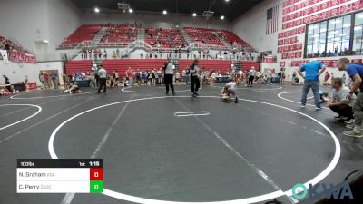 100 lbs Rr Rnd 3 - Noah Graham, Ada Youth Wrestling vs Carter Perry, Choctaw Ironman Youth Wrestling
