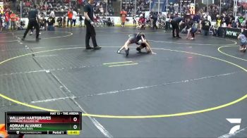 67 lbs Cons. Round 2 - Adrian Alvarez, Algonac Mat Rats vs William Hartgraves, Vicksburg Bulldog WC