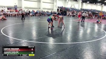 120 lbs Round 4 (16 Team) - Justus Thrasher, Indiana Smackdown Gold vs Hudson Harlow, Nebraska Smash (Dev A)