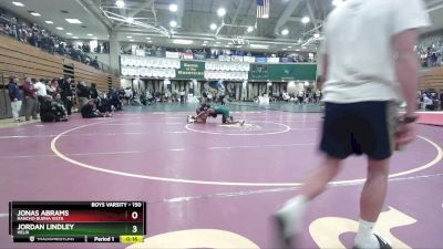 150 lbs Cons. Round 2 - Jonas Abrams, Rancho Buena Vista vs Jordan Lindley, Helix