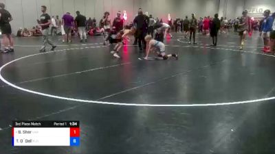 78 lbs 3rd Place Match - Brady Sher, Unattached vs Ty O`Dell, Florida
