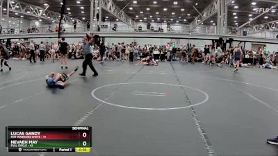 210 lbs Semis (4 Team) - Lucas Gandy, Mat Warriors White vs Nevaeh May, Full Circle