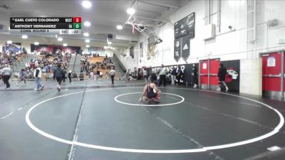 113 lbs Cons. Round 5 - Anthony Hernandez, Santa Ana vs Gael Cueto Colorado, Westminster