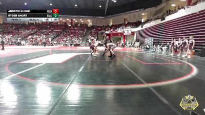 165 lbs Semifinals (8 Team) - Ryder Short, BLACKWELL vs Andrew Kukuk, PERRY