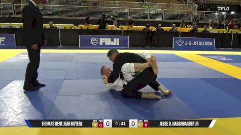 Jesse D. Harshbarger Jr vs Thomas René Jean Royère 2025 Pan Jiu Jitsu IBJJF Championship