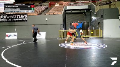 Cadet Boys Lower - 126 lbs Champ. Round 3 - Ezekiel Zaragoza vs Lucas Carbajal, Temecula Valley High School Wrestling