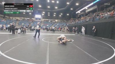 285 lbs Cons. Round 3 - Aidan Lewis, Central Christian College (KS) vs Arron Mccarty, Ottawa University