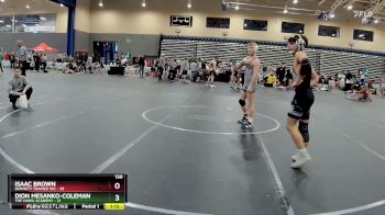 120 lbs Round 2 (8 Team) - Dion Mesanko-Coleman, Top Dawg Academy vs Isaac Brown, Burnett Trained WC