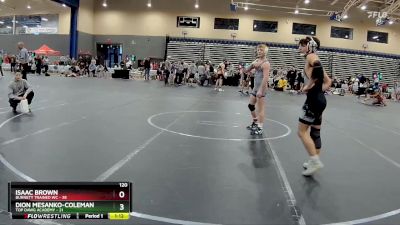 120 lbs Round 2 (8 Team) - Dion Mesanko-Coleman, Top Dawg Academy vs Isaac Brown, Burnett Trained WC