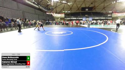 135 lbs Cons. Sub-semis - Owen McReynolds, Forks Wrestling Club vs Cameron Stroud, Team Aggression Wrestling Club