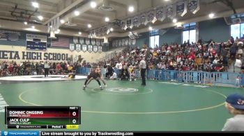 138 lbs 1st Place Match - Jack Culp, Temecula Valley vs Dominic Ongsing, Murrieta Valley