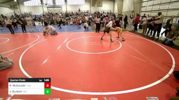 80 lbs Quarterfinal - Rex McDonald, Team Tulsa Wrestling Club vs Jericho Burkart, Tahlequah Wrestling Club