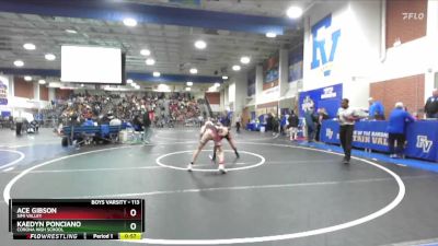 113 lbs Cons. Round 2 - Ace Gibson, Simi Valley vs Kaedyn Ponciano, Corona High School