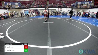 76 lbs Round Of 16 - Clay Bach, Weatherford Youth Wrestling vs Chance Besse, Division Bell Wrestling