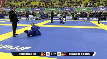 Beatriz Martins De Mendonça vs Rebeca Ferreira De Lima 2025 Brasileiro Jiu-Jitsu IBJJF