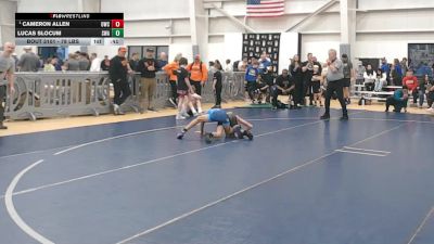 78 lbs Champ. Rd Of 16 - Cameron Allen, Oconomowoc Wrestling Club vs Lucas Slocum, Stout Wrestling Academy