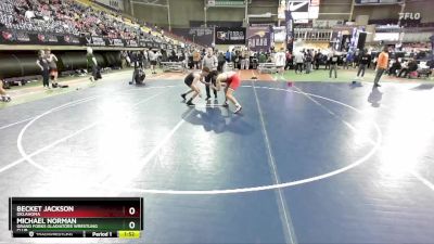 156-157 lbs Round 3 - Becket Jackson, Oklahoma vs Michael Norman, Grand Forks Gladiators Wrestling Club