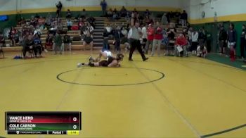 132 lbs Champ. Round 2 - Vance Herd, Swartz Creek HS vs Cole Carson, Lake (Uniontown)