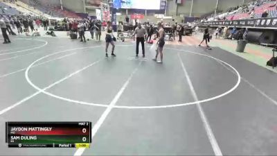 160 lbs Cons. Round 3 - Sam Duling, KS vs Jaydon Mattingly, MO