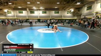 145 lbs Quarterfinal - Kaiden Lowman, Quarriers vs Colson Myers, Wyoming Unattached