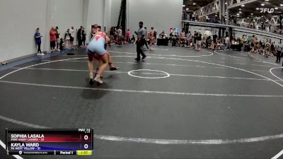 145 lbs Round 1 (8 Team) - Sophia LaSala, FIWC Sassy Lassies vs Kayla Ward, PA West Yellow