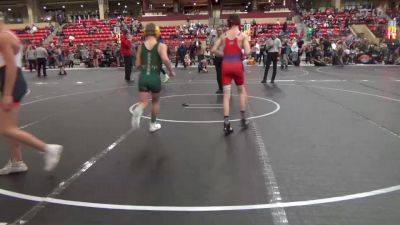 110 lbs Champ. Round 2 - Connor Landers, Carroll Wrestling Club vs Logan Gray, Caney Valley