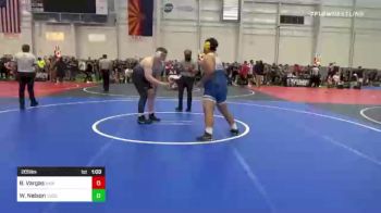 285 lbs Consi Of 4 - Brandon Vargas, Ukiah WC vs Wyatt Nelson, Tucson Pride