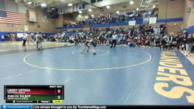 115lbs Cons. Round 5 - Linsey Ortega, Toppenish (Girls) vs Evelyn Talbot, North Mason (Girls)