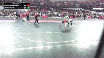 105 lbs Cons. Round 5 - Maya Schumacher, Brillion Wrestling Club vs Kenlinn Byl, Lancaster Wrestling Club