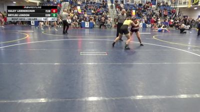 142 lbs Consy 4 - Haley Leiendecker, Plum vs Brylee London, Curwensville