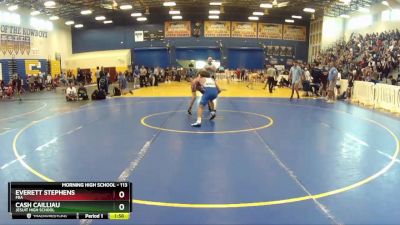 120 lbs Champ. Round 1 - Kael Seneca, Fort Myers High School vs Makana Tieri, VHWC