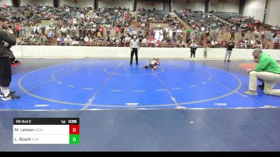 40 lbs Rr Rnd 2 - Mason Letson, Georgia vs Levi Roark, Slate Wrestling Academy