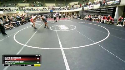 285 lbs Quarterfinals (8 Team) - Jawahn Cockfield, Stillwater vs David Borchers, North Scott