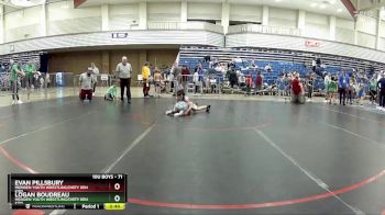 71 lbs Cons. Round 2 - Logan Boudreau, Meriden Youth Wrestling/Dirty Den Kids vs Evan Pillsbury, Meriden Youth Wrestling/Dirty Den Kids