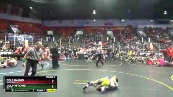 54 lbs Round 2 (4 Team) - Cole Rashid, Hartland vs Coltyn Rowe, Ida