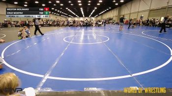 49 lbs Quarterfinal - Weston Molinaro, POWA 9U vs Cruz Montez, Powerhouse Elite 9U