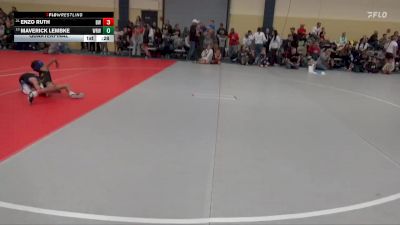 55 lbs Quarterfinal - Maverick Lembke, Westfield Razorbacks Wrestling vs Enzo Ruth, Braham Warriors