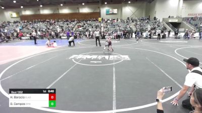 54 lbs Quarterfinal - Hector Barocio, Gladiator WC vs Damian Campos, Spring Hills WC