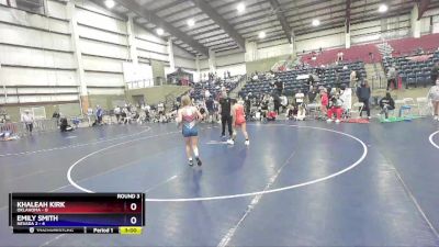 120 lbs Round 3 (3 Team) - Khaleah Kirk, Oklahoma vs EMILY SMITH, Nevada 2