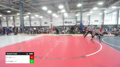 102 lbs Quarterfinal - Ryu Lim, Alpha Dawg vs Kellen Frost, Team Aggression