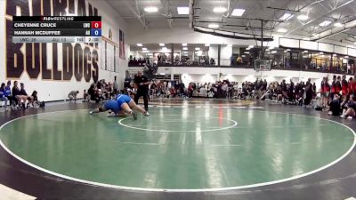 207 lbs Round 5 (16 Team) - Hannah McDuffee, Aurora vs Cheyenne Cruce, Lindsey Wilson College