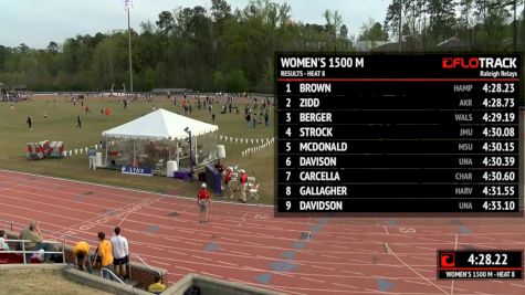 Women's 1500m, Heat 9 - Price, King, Kouba battle to the line