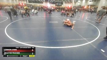 152 lbs Cons. Round 2 - Connor Lyons, IL vs Braxton Peacher, NE