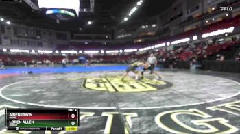 160 lbs Cons. Round 2 - Loren Allen, Borah vs Aiden Irwin, Boise