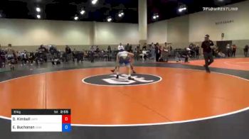 61 kg Consolation - Daniel Kimball, Jackrabbit Wrestling Club vs Evan Buchanan, Cavalier Wrestling Club