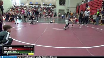 80 lbs Quarterfinal - Levi Sheffield, Gulf Coast Wrestling Club vs Sam Noto, Elevate Wrestling Club