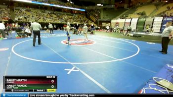 110 Class 1 lbs Champ. Round 1 - Bailey Martin, Kearney vs Hailey Ivancic, North Point